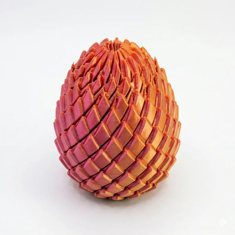 3D Printed Dragon Egg Fidget Toy – Twisted Spiral Sensory Desk Toy Fidget Sensory Toy SPOT F 5.7cm