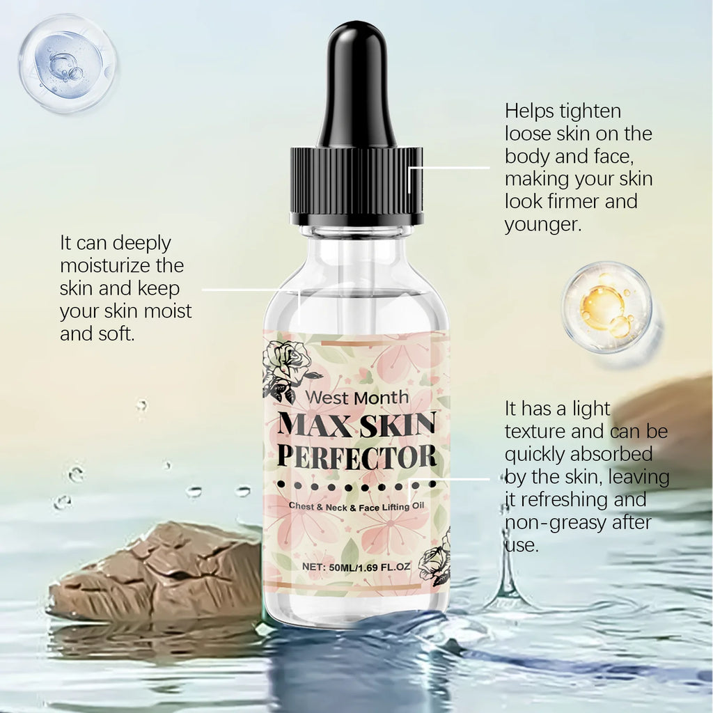 WEST MONTH Face Neck & Chest Nourishing Oil | Radiance Boost Face & Body Oil SPOT