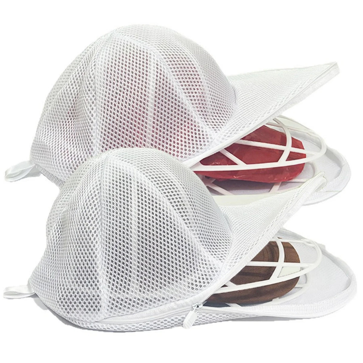 Hat Washer Cage with Mesh Bag – Baseball Cap Shape Protector Hat Washer Cage SPOT