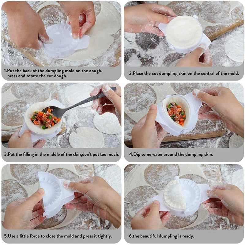 4-Size Dumpling Maker Press – Ravioli, Gyoza & Pie Mold Set Dumpling Press Mold SPOT