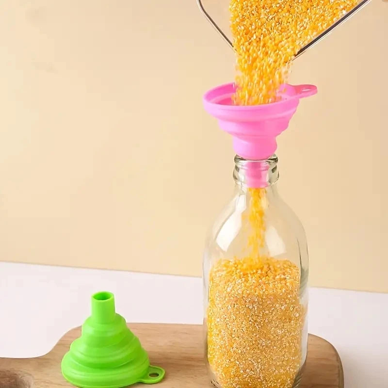 Foldable Silicone Funnel – Collapsible Mini Kitchen Funnel Silicone Kitchen Funnel SPOT