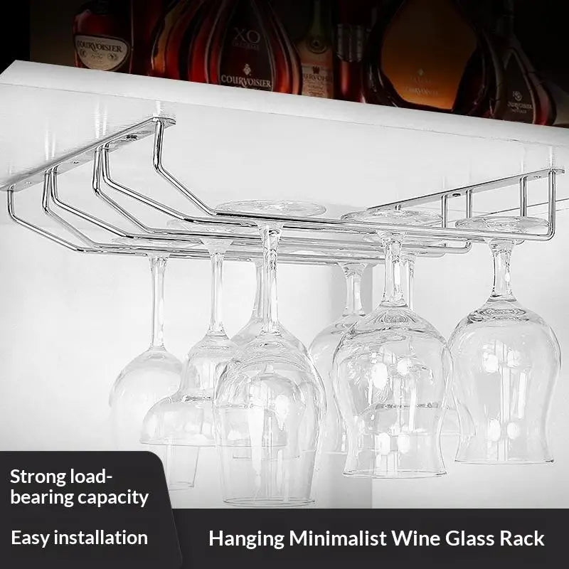 Under Cabinet Wine Glass Rack – Rustproof Carbon Steel 27/34cm Wine Glass Rack SPOT
