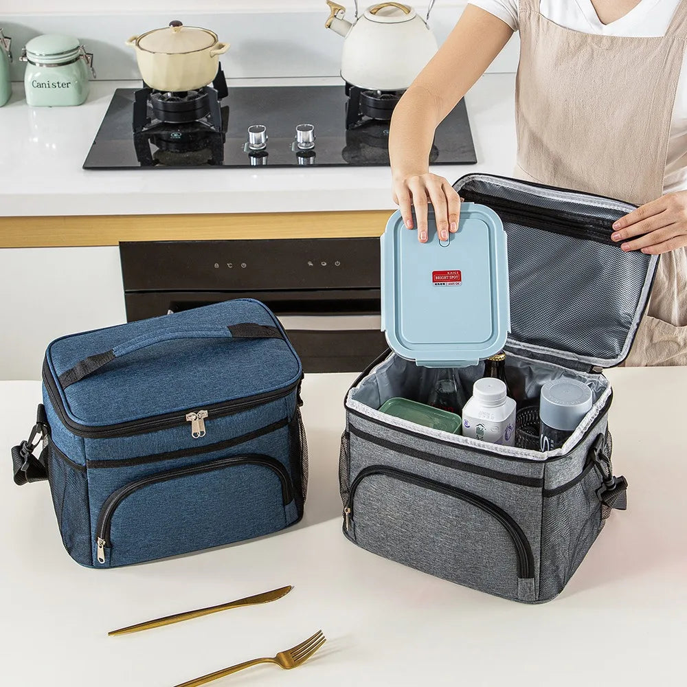 Insulated Lunch Bag – Leakproof Cooler Tote with Shoulder Strap Insulated Lunch Tote SPOT