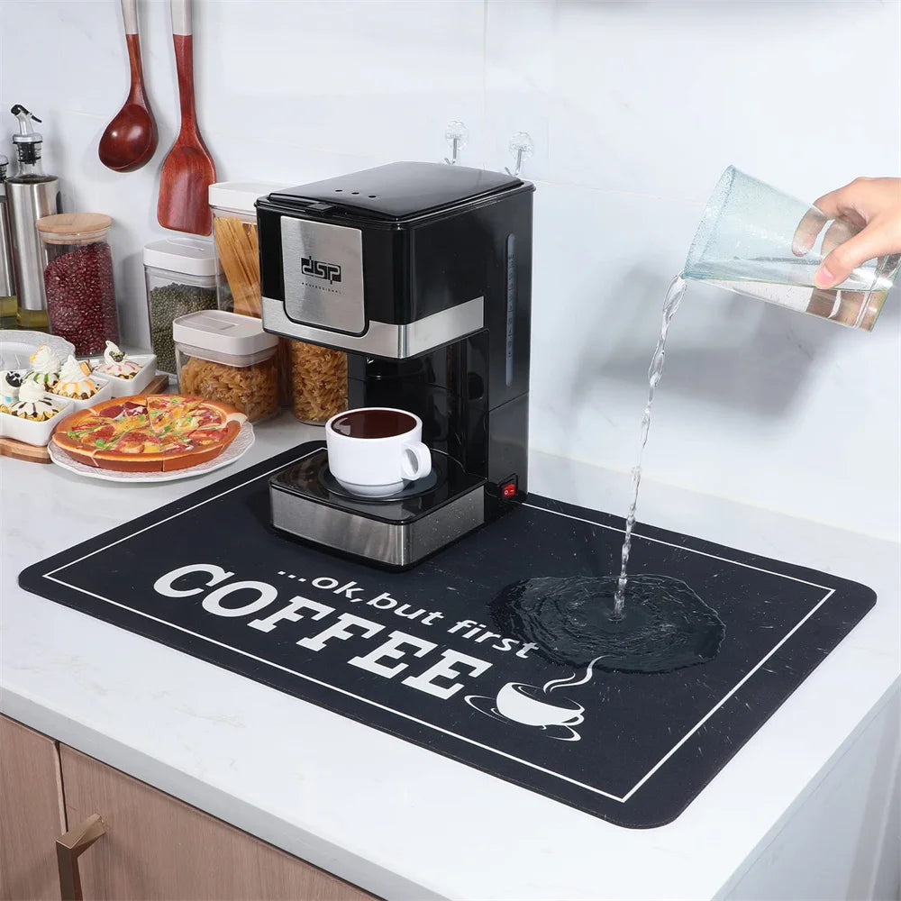 Coffee Machine Silicone Mat – 3 Sizes | Heat-Safe Table Pad Kitchen Appliance Mat SPOT