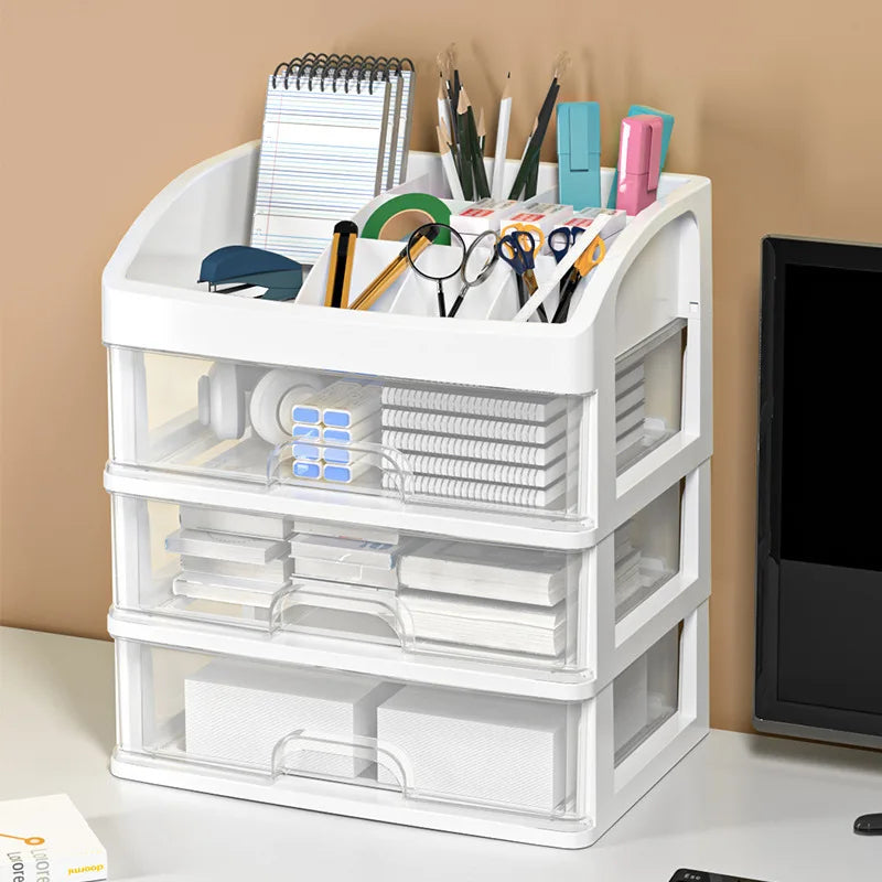 Multi-Layer Transparent Makeup Organizer with Drawers Makeup Organizer SPOT