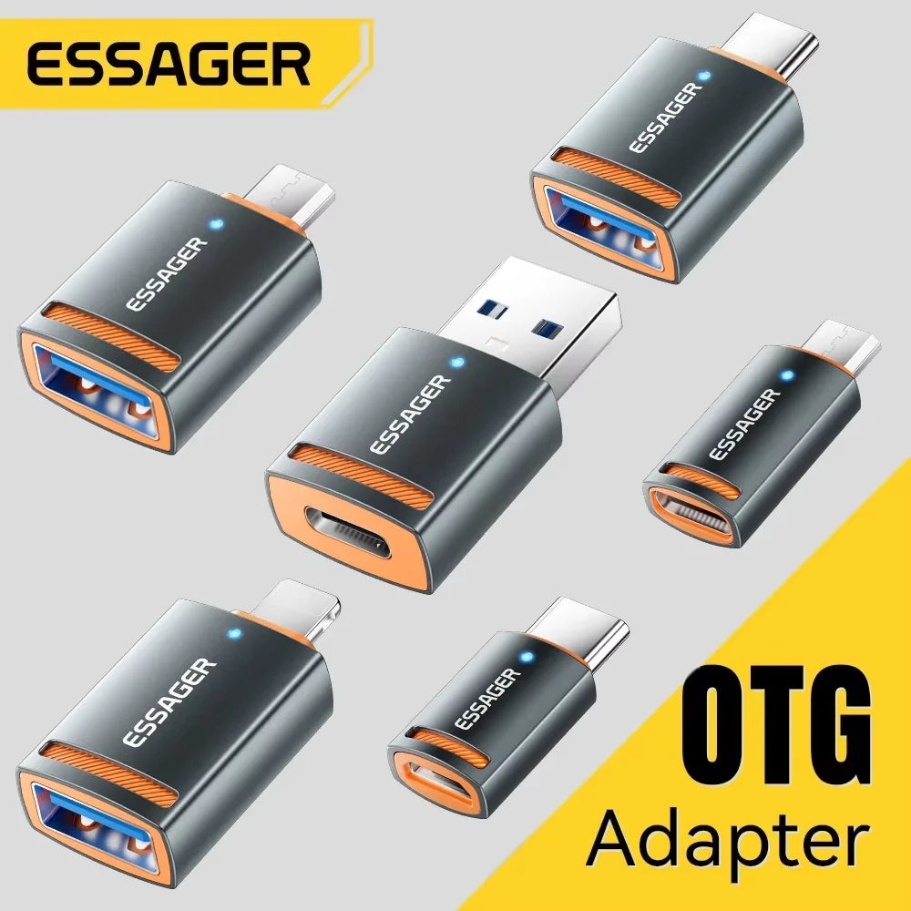 Essager USB 3.0 OTG Adapter – Type-C, Micro & Lightning USB OTG Adapter SPOT