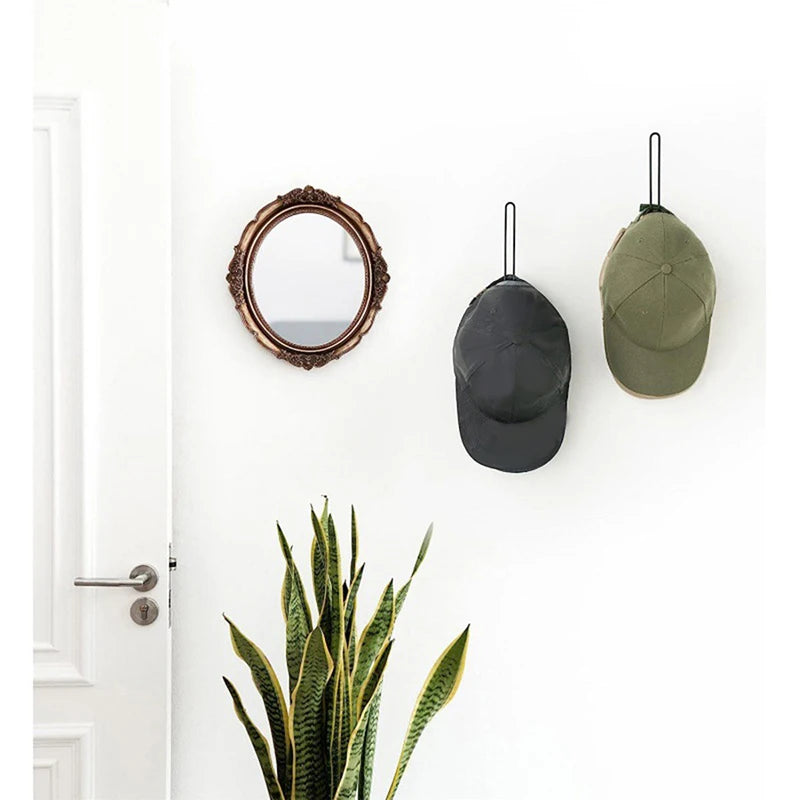 Wall-Mounted L-Shape Hat Rack – Space-Saving Cap Organizer Wall Hat Rack SPOT