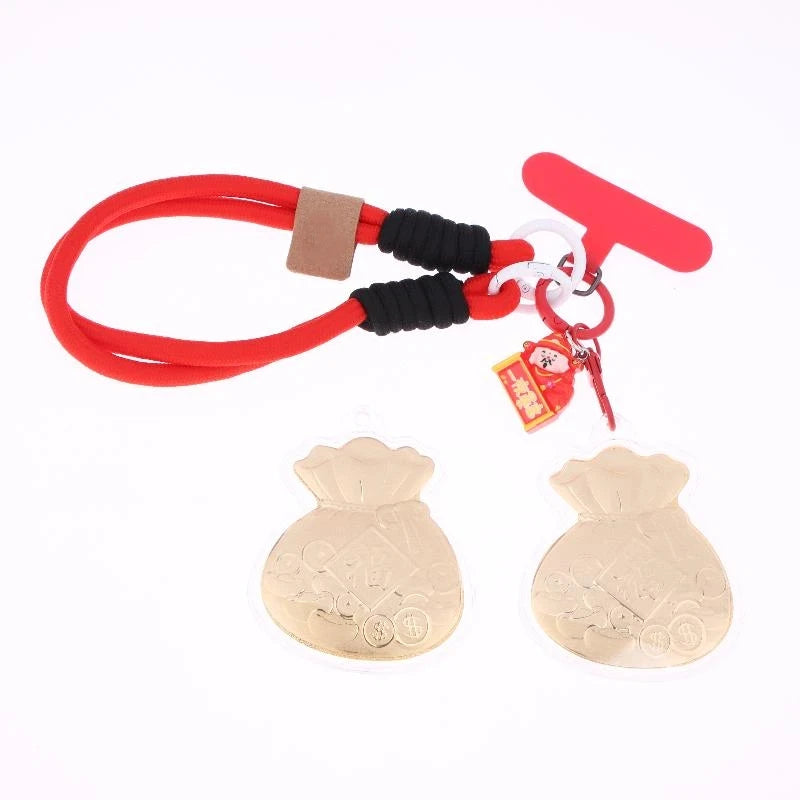 2026 Lucky Fu Bag Keychain – Gold Backpack Charm & Lanyard Keychain Charm SPOT