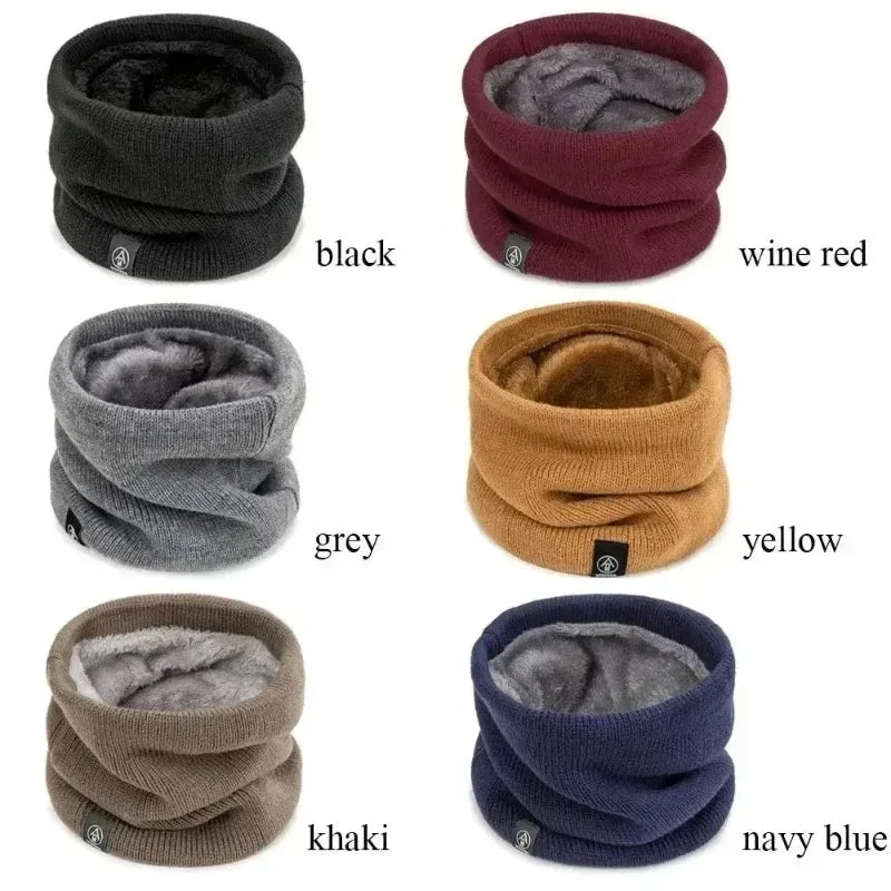 Knitted Neck Warmer Scarf – Soft Fleece Winter Collar, Men & Women Neck Warmer Scarf SPOT
