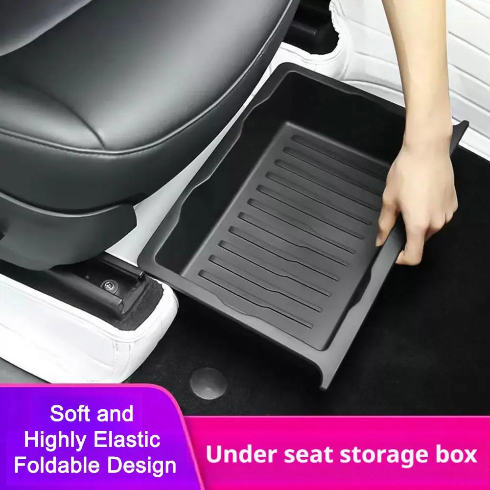 Under Seat Car Storage Box – Hidden Drawer Organizer Tray Car Storage Organizer SPOT