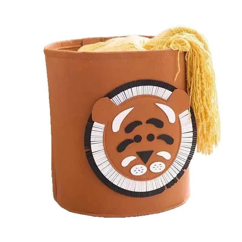 Cute Elephant Felt Storage Basket – Large Laundry Hamper Felt Storage Basket SPOT