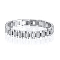 Meaeguet Presidential Link Bracelet – Stainless Steel, Gold/Silver Link Chain Bracelet SPOT Silver Color 21cm