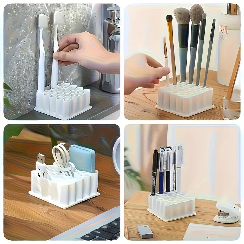 32-Compartment Desktop Organizer for Cosmetics & Creams Cosmetics Storage Rack SPOT