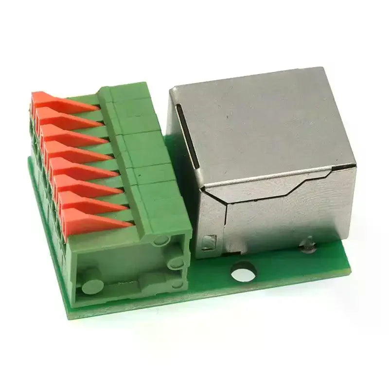 RJ45 Adapter Board – Solder-Free Terminal Block, DIN Rail Mount Network Adapter Board SPOT