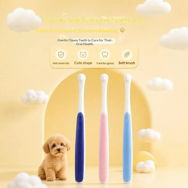 Soft Pet Toothbrush for Dogs & Cats – Dental Cleaning Tool Pet Toothbrush SPOT