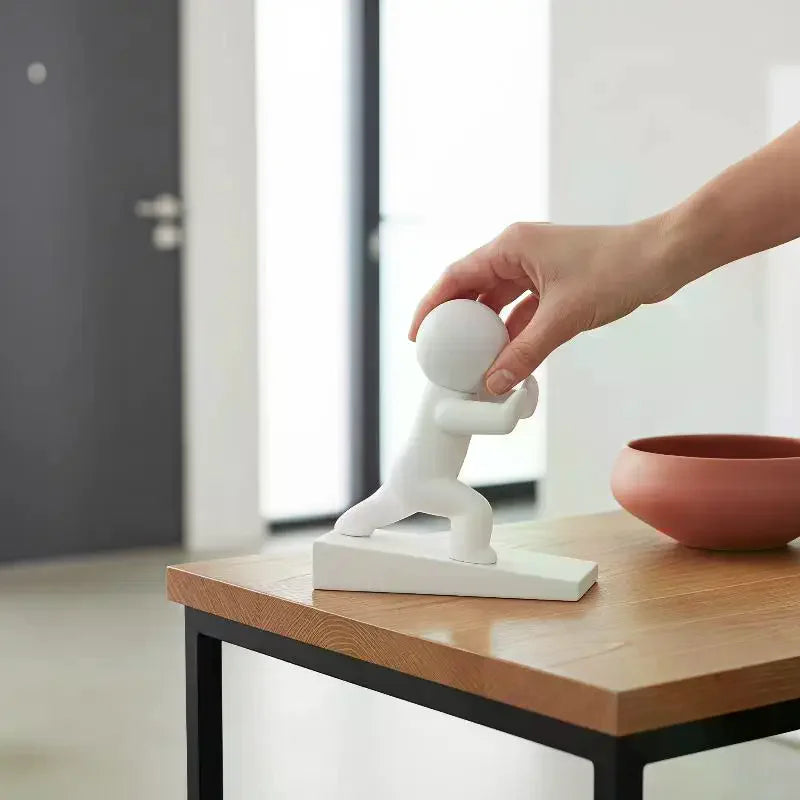 Cute Humanoid Door Stopper – Non-Slip Decorative Door Bumper Decorative Door Stopper SPOT