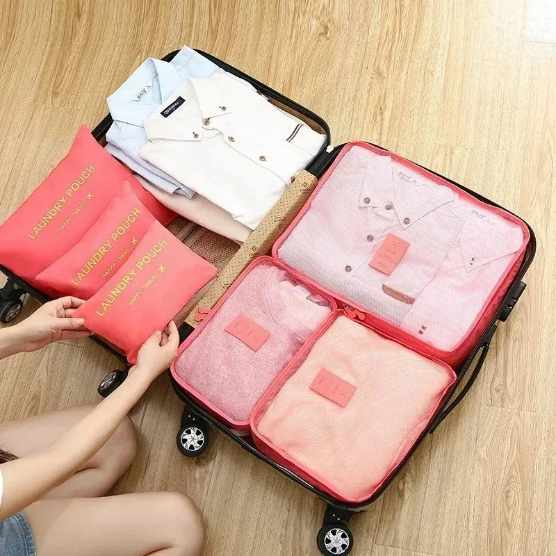 6-Piece Travel Packing Cubes Set – Luggage Organizer Bags Travel Packing Cubes SPOT