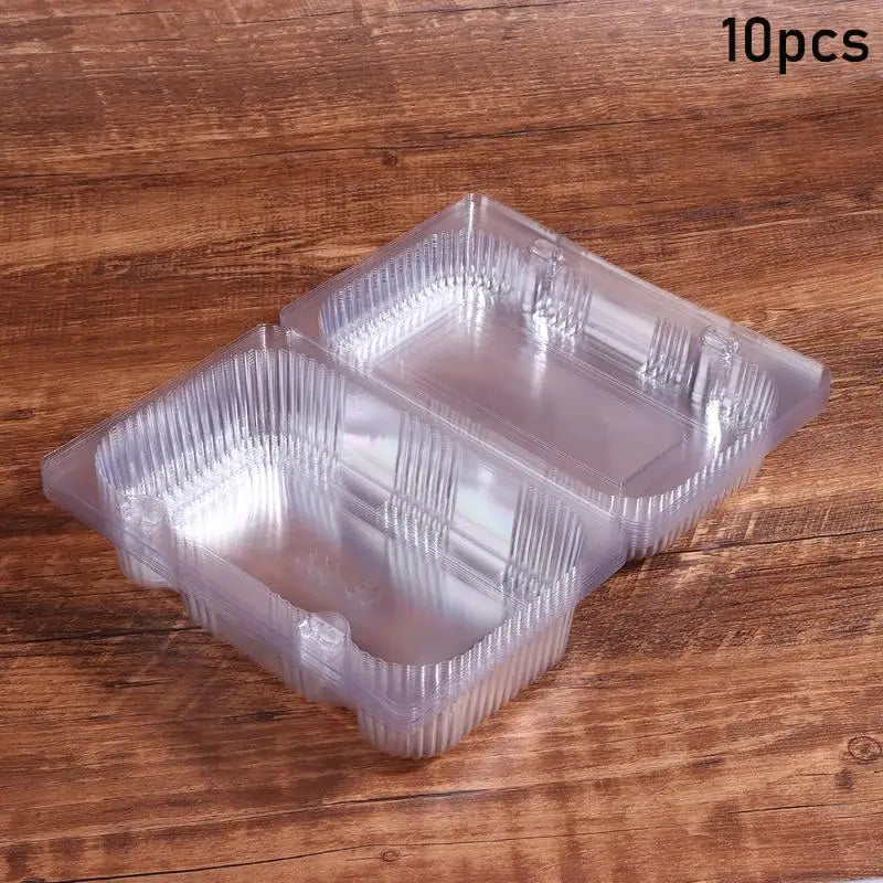 120-Pack Clear PET Food Containers – Cake, Sushi & Dessert Food Storage Containers SPOT 10Pcs