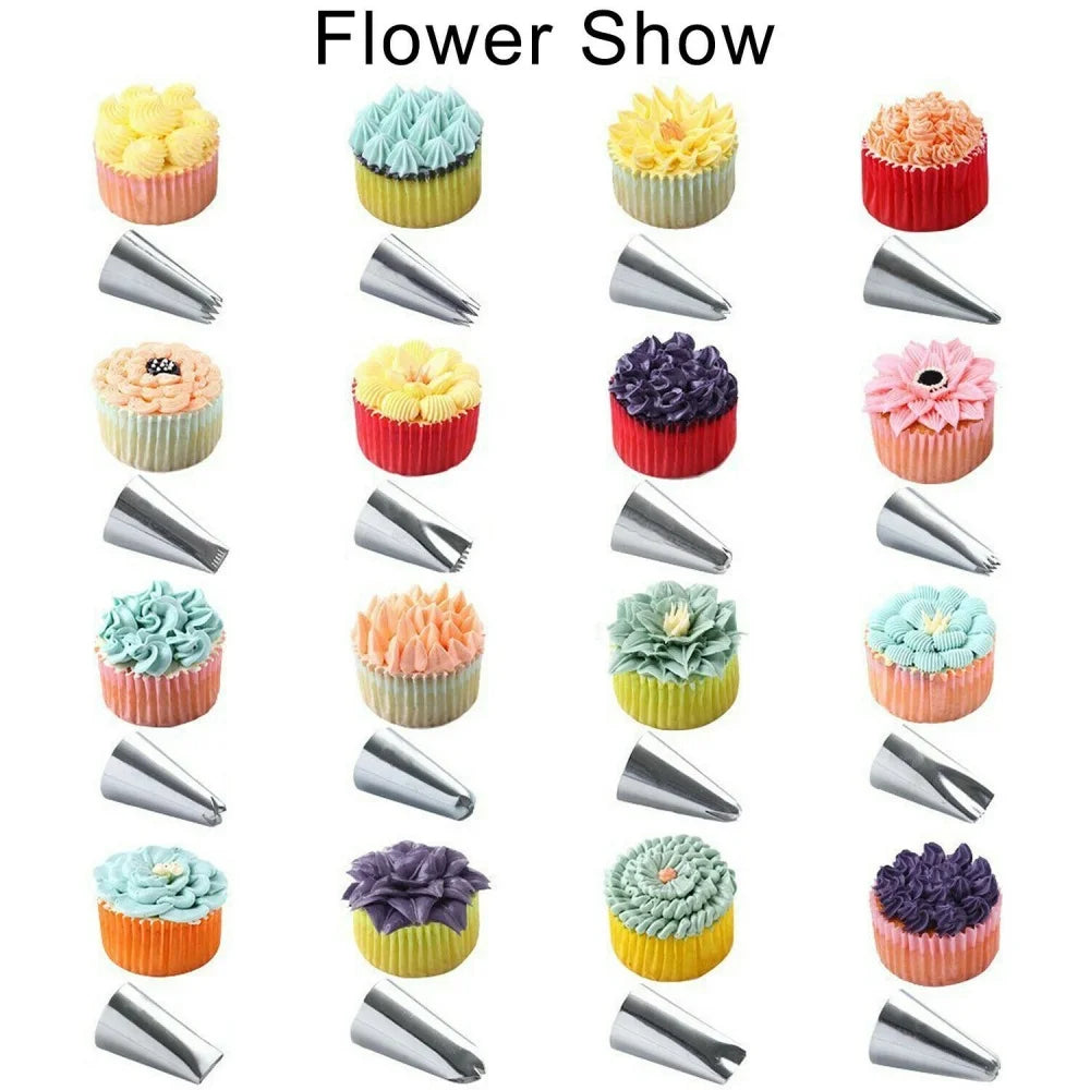 301-Piece Cake Decorating Set – Turntable & 48 Piping Tips Cake Decorating Set SPOT