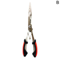 Long Nose Stainless Steel Fishing Pliers – Hook Remover & Line Cutter Fishing Pliers SPOT B