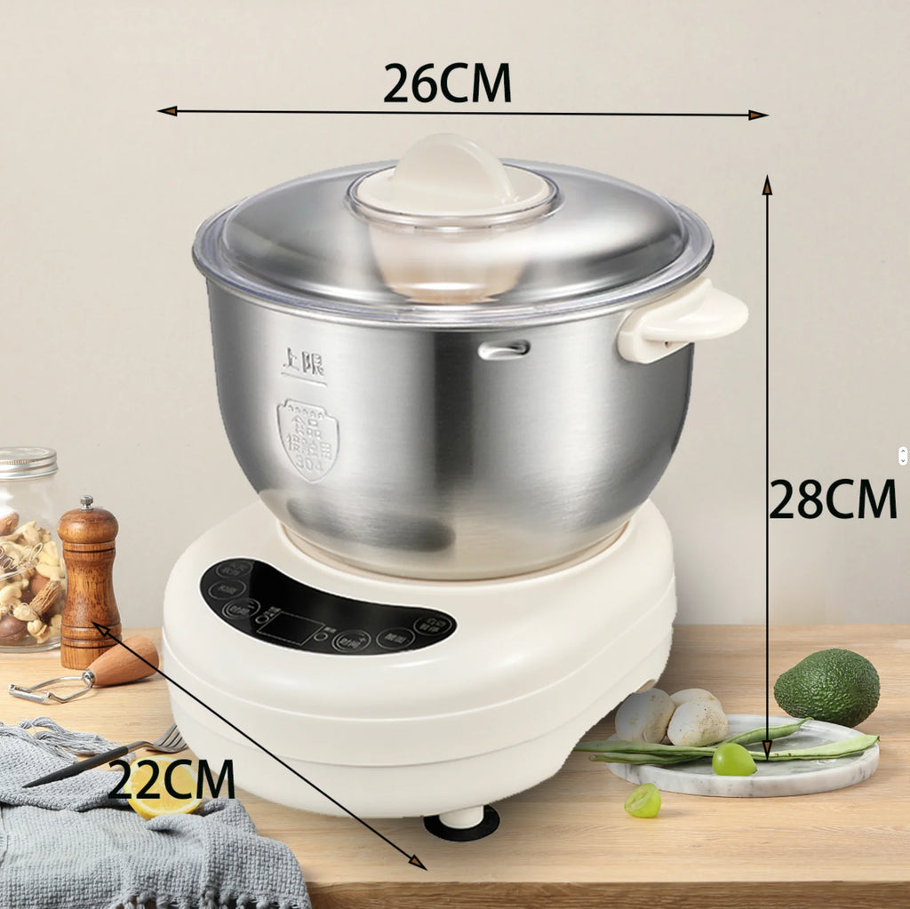 5L Electric Dough Kneading Machine – Auto Stainless Steel Bread Maker Electric Dough Mixer SPOT