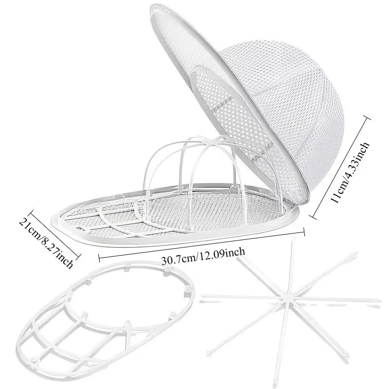 Baseball Cap Washer Set – Hat Washing Bag & Hat Rack 2-Pack Hat Laundry Set SPOT