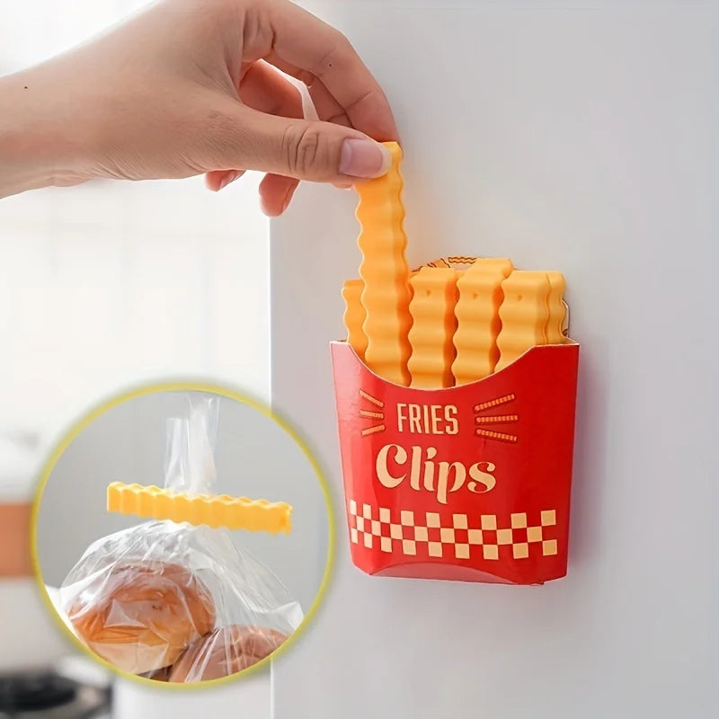 12-Pack Food Sealing Clips with Fridge Magnetic Storage Box Food Sealing Clips SPOT