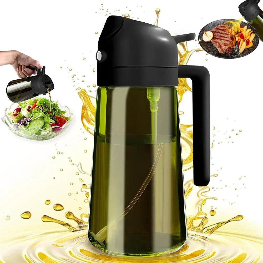 470ml Dark Glass Olive Oil Sprayer – Light-Blocking Mister Oil Spray Bottle SPOT
