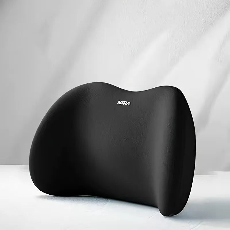 Ergonomic Memory Foam Lumbar Pillow – Back Support Cushion Lumbar Support Pillow SPOT black