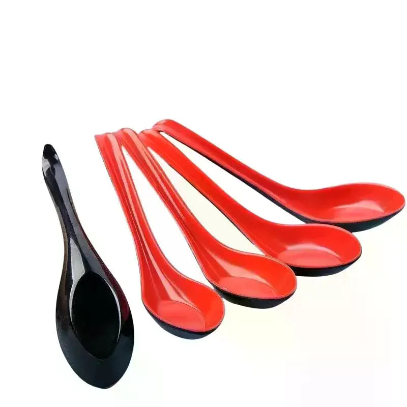 Long Handle Ramen Spoons 2-Pack – Drop-Resistant, Dishwasher Safe Soup Spoons SPOT