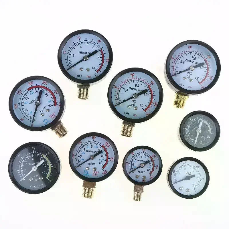 Air Pressure Gauge 0-10/12/25 Bar – Hydraulic DIY Tool Pressure Gauge SPOT