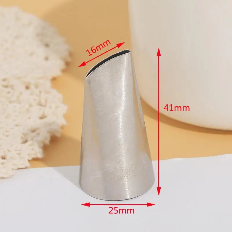 Stainless Steel Icing Piping Tips – Reusable Cake Nozzles Cake Decorating Nozzle SPOT A34