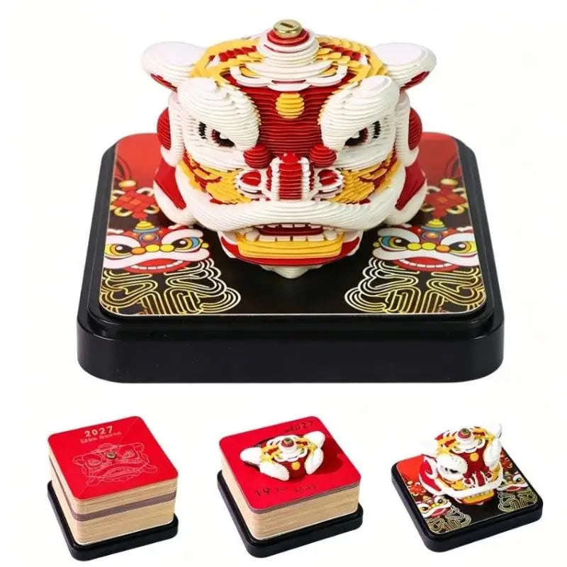 2027 Tear-Away Desk Calendar – 3D Paper Carving Art Desk Calendar SPOT