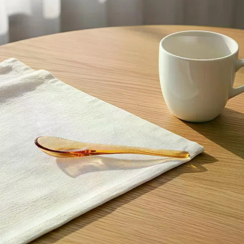 Handmade Colored Glass Stirring Spoon – Borosilicate, Food-Safe Glass Stirring Spoon SPOT
