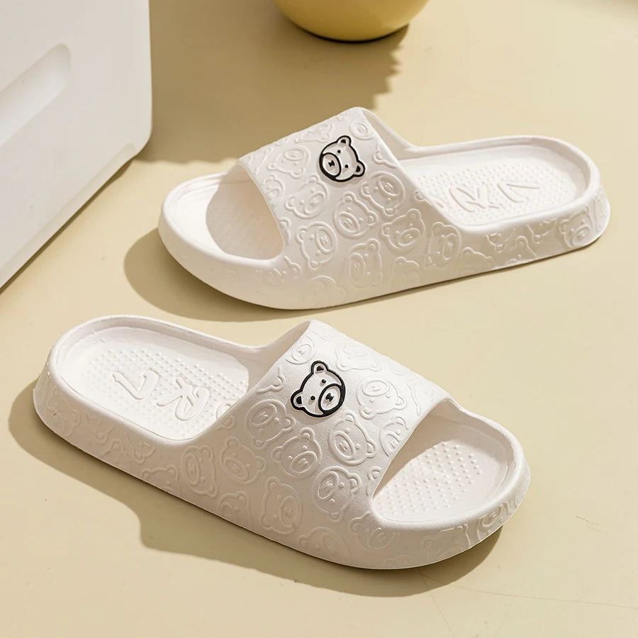 Cute Bear Cartoon Slippers – Soft Anti-Slip EVA Indoor Sandals Indoor Slippers SPOT