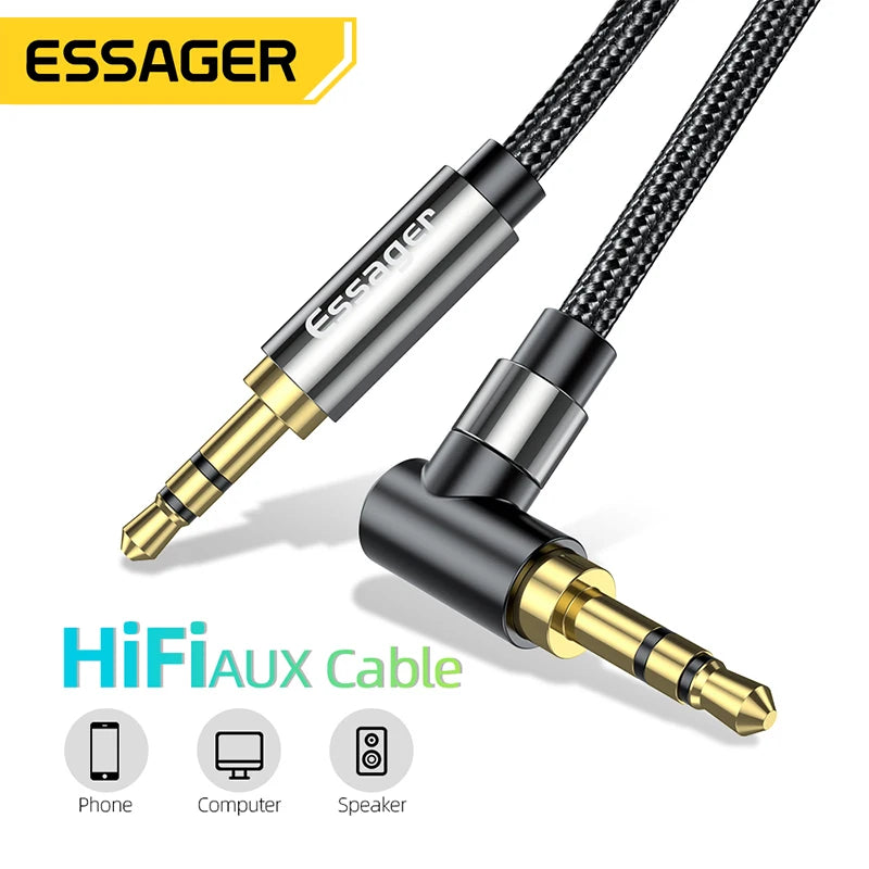 Essager 3.5mm AUX Audio Cable Male to Male Jack 1.5m AUX Audio Cable SPOT