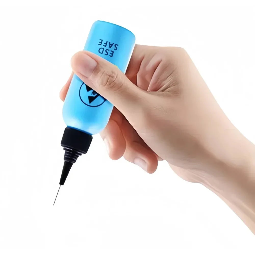 60mL ESD Alcohol Dispenser Bottle – Steel Needle Tip Squeeze Liquid Dispenser Bottle SPOT