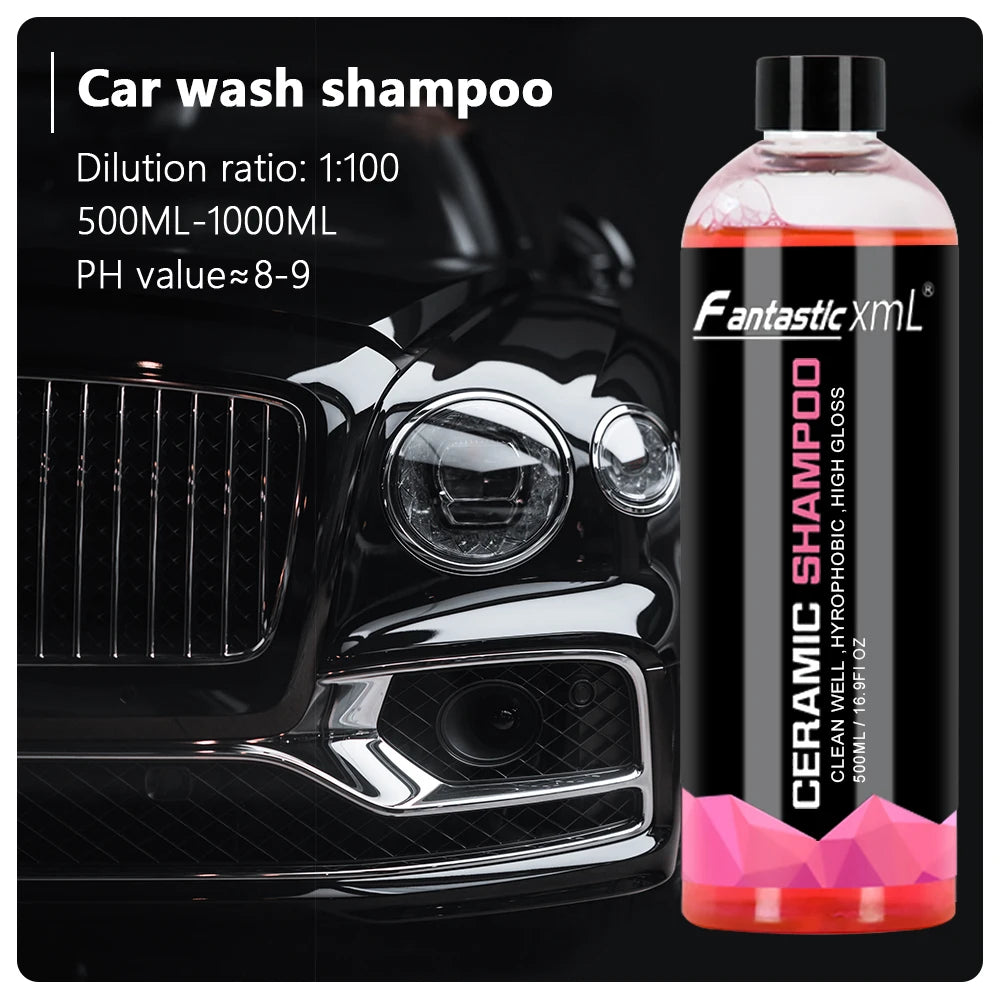 GLASKLARE Super Foam Car Wash Shampoo 500ml – Wax & Shine Car Wash Shampoo SPOT