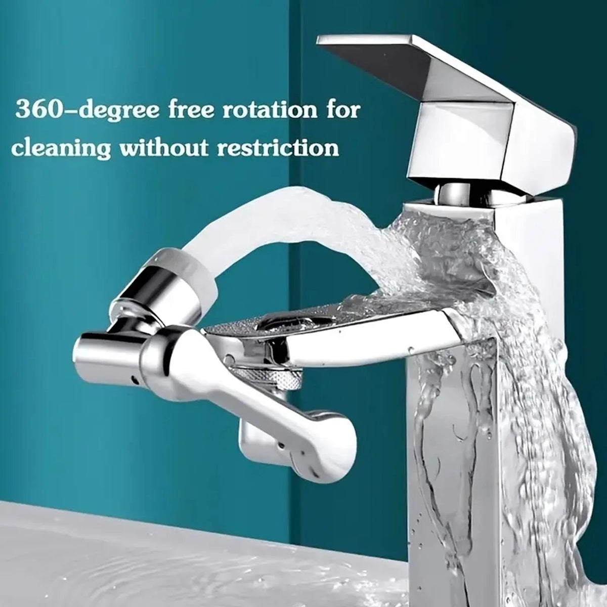 360° Rotating Faucet Extender – Foldable Sink Spray Head Faucet Extender SPOT