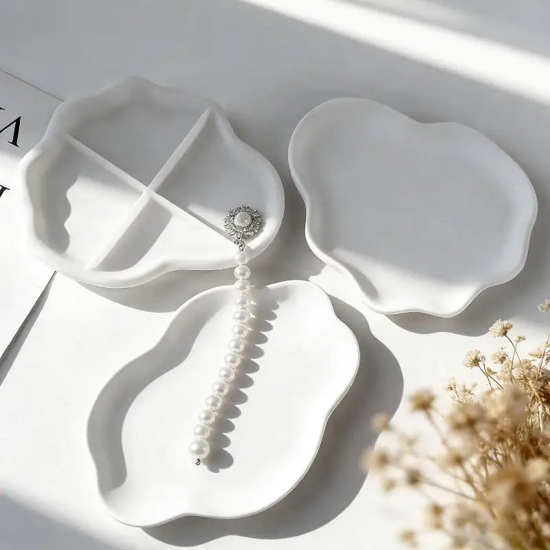 Silicone Mold – Flower Cloud Shell Tray, Coaster & Trinket Dish Silicone Craft Mold SPOT