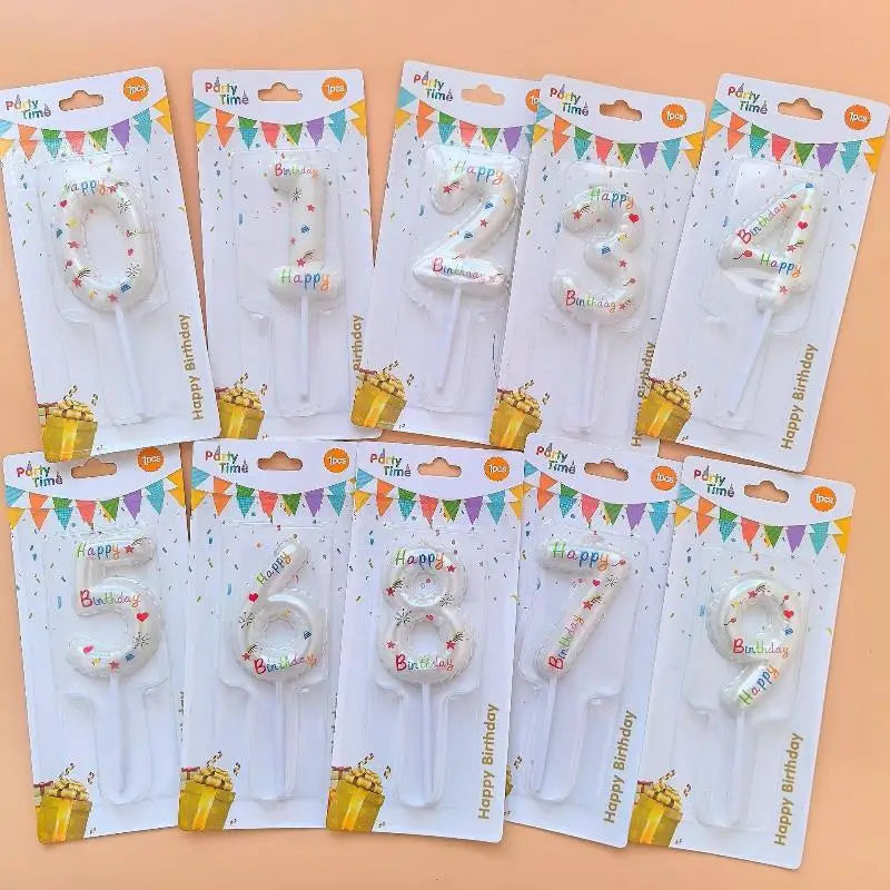Smokeless Number Birthday Candle – Paraffin Cake Decoration Birthday Number Candle SPOT