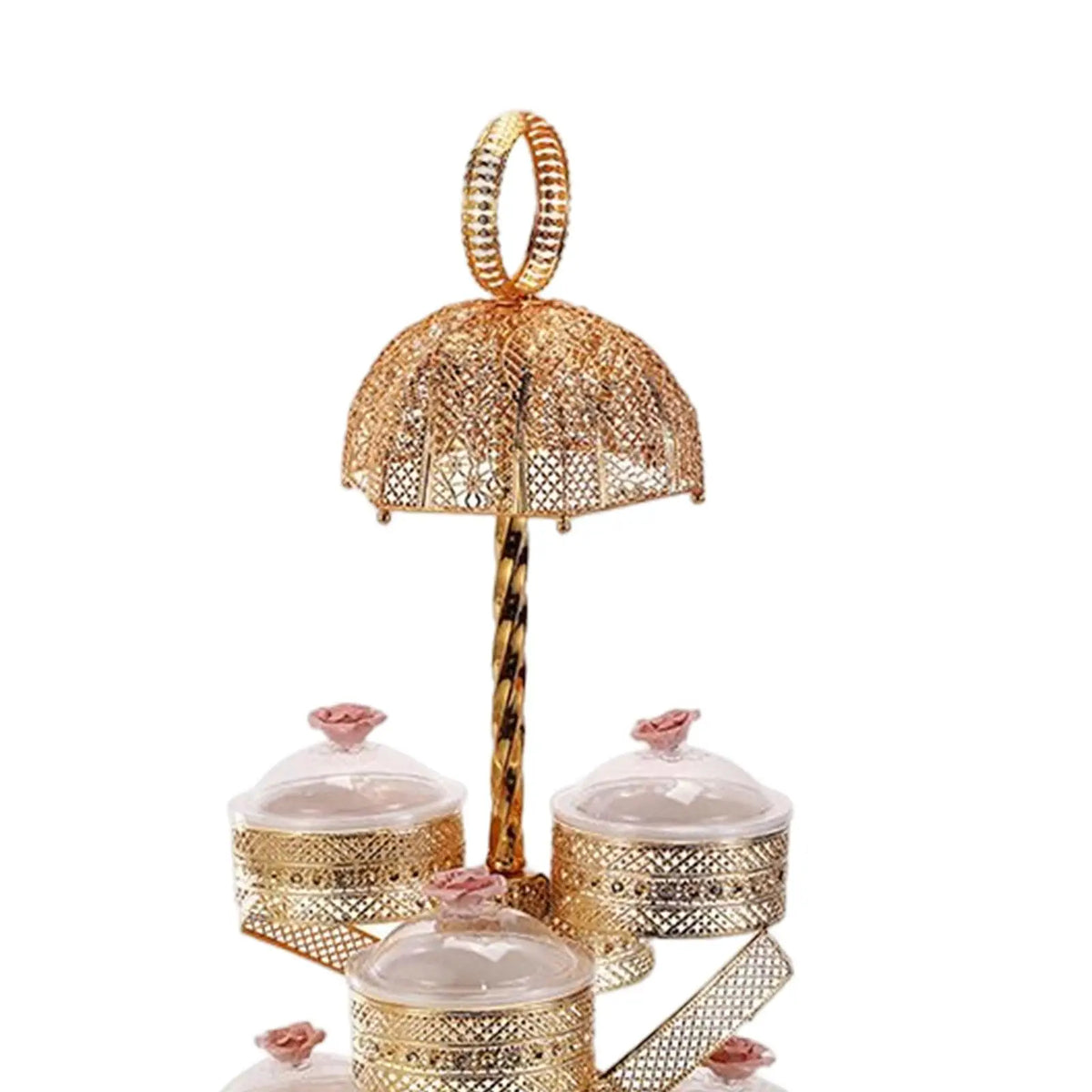 Tiered Cake Stand & 6-Compartment Serving Tray – Party Platter Tiered Cake Stand SPOT