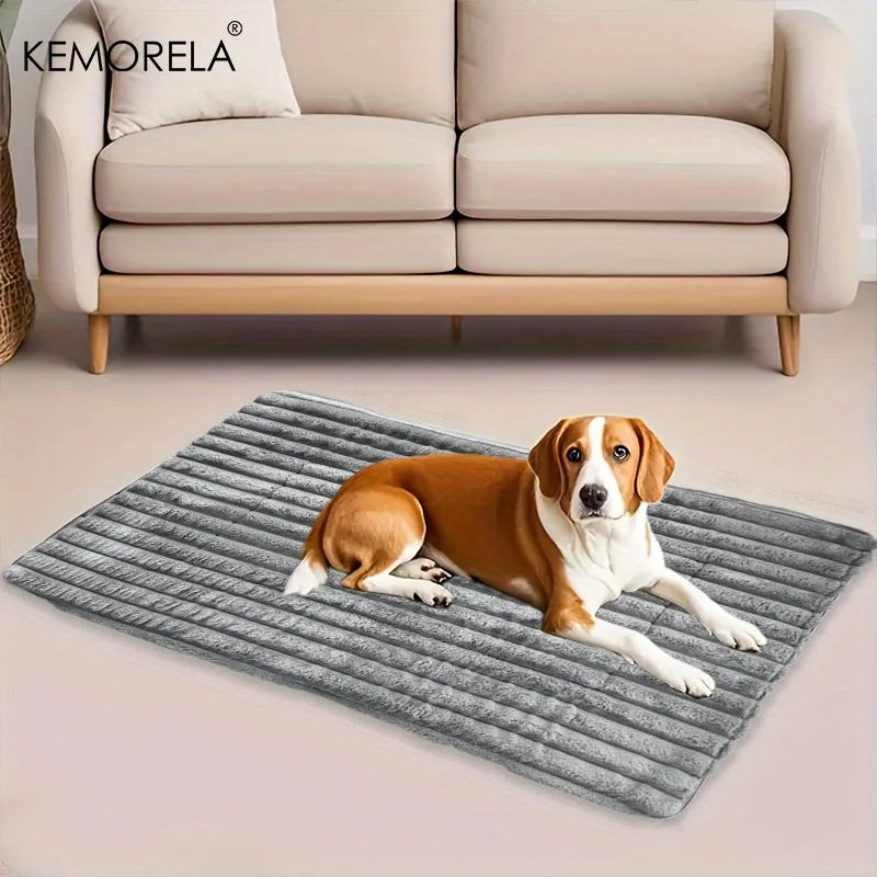 KEMORELA Extra Large Dog Bed Mat – Non-Slip Plush Crate Mat Dog Bed Mat SPOT