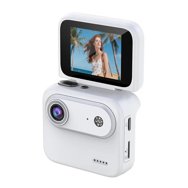 Y360 4K Sports Camera – Flip Screen, Anti-Shake, Wide-Angle Sports Action Camera SPOT White