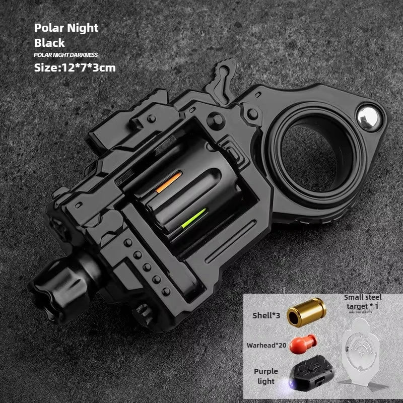 Alloy Mini Revolver EDC Fidget Spinner Toy – Collectible Ring Gun Collectible Fidget Toy SPOT