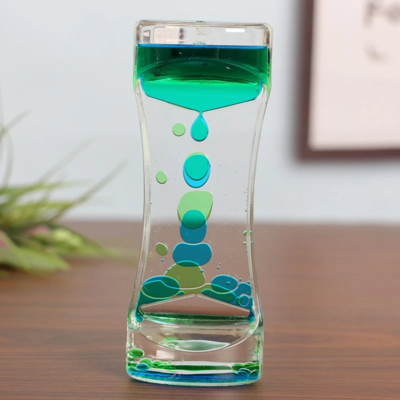 Liquid Hourglass Oil Drop Bubble Timer – Sensory Desk Decor Sensory Desk Toy SPOT
