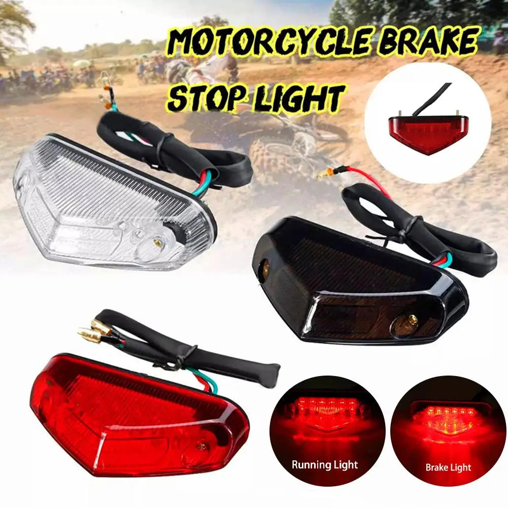 Universal 12V Motorcycle LED Tail Light – Brake & License Plate Motorcycle Tail Light SPOT