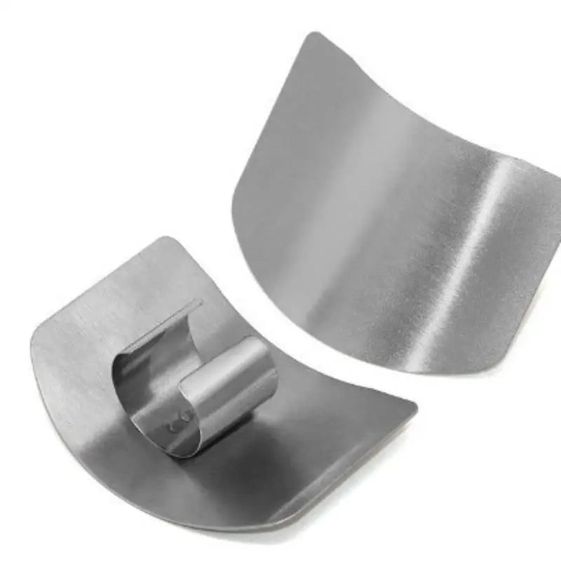 Stainless Steel Finger Guard – Safe Kitchen Cutting Protector Kitchen Safety Guard SPOT Silver single finger