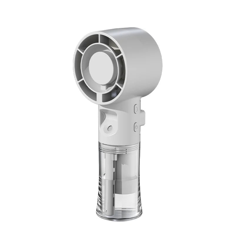 Handheld Mist Fan – 4-Speed Rechargeable Mini Spray Fan Handheld Mist Fan SPOT WHITE