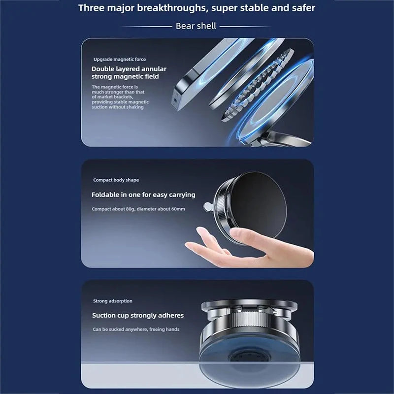 Magnetic Car Phone Mount – 360° Suction Cup Holder Car Phone Mount SPOT